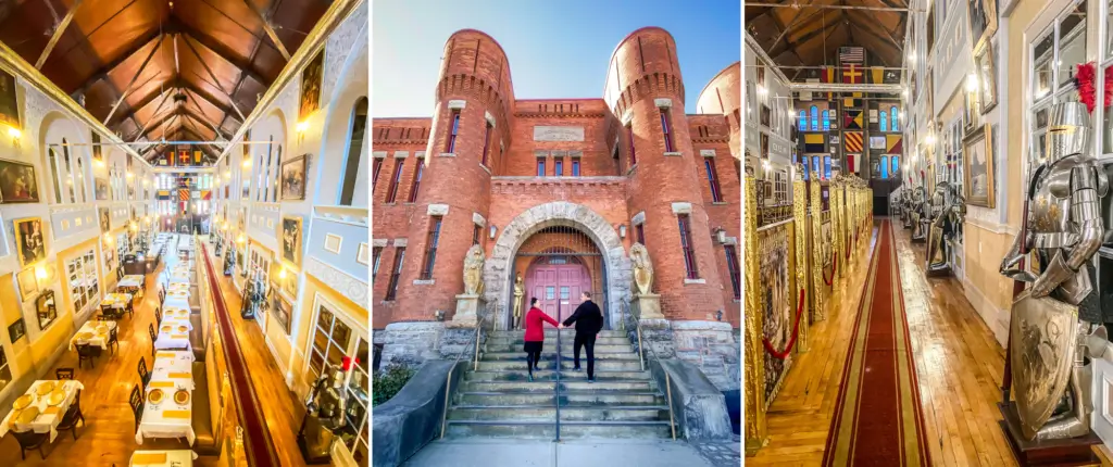 Amsterdam castle is an old armory converted to a hotel and make one of the most unique places to stay along the Erie Canal