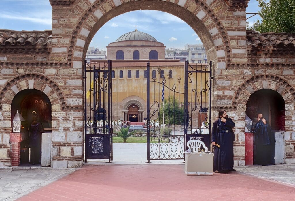 Thessaloniki landmark the byzantine church of Hagia Sofia