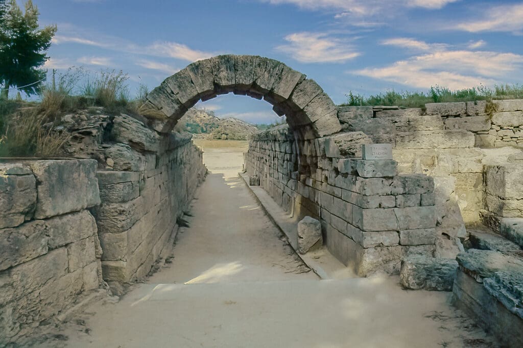 The Krypte, the entrance tunnel to the Stadium of ancient Olympia